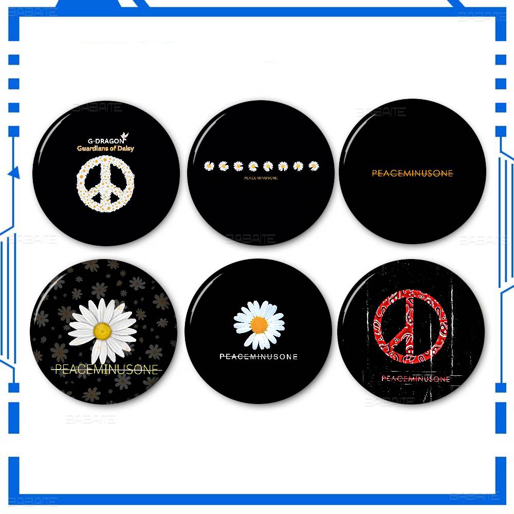 Peat Pellet Tray - P-P-Peaceminusones LOGO 58mm Handmade Brooch Cartoon