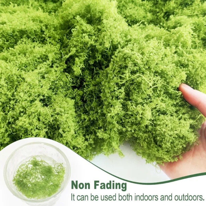 Artificial Green Moss Fake Mos - огляд і ціна Sphagnum Moss Dry